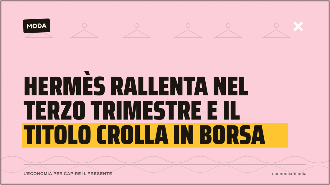 Hermès rallenta nel terzo trimestre e il titolo crolla in Borsa: immagine in evidenza per Economix