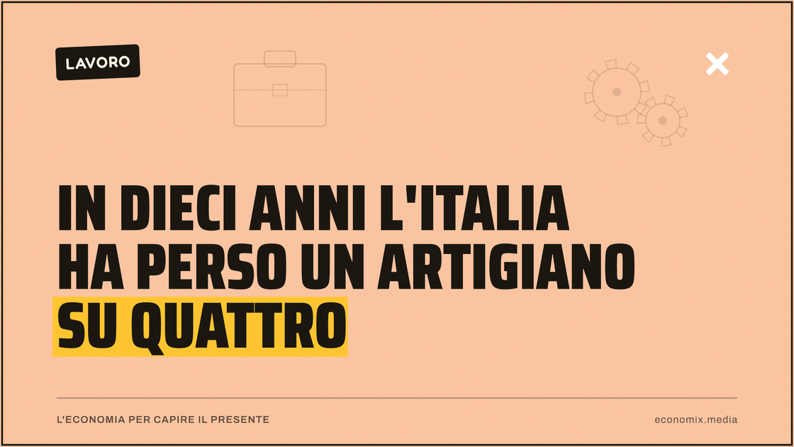 In dieci anni l'Italia ha perso un artigiano su quattro: immagine in evidenza per Economix