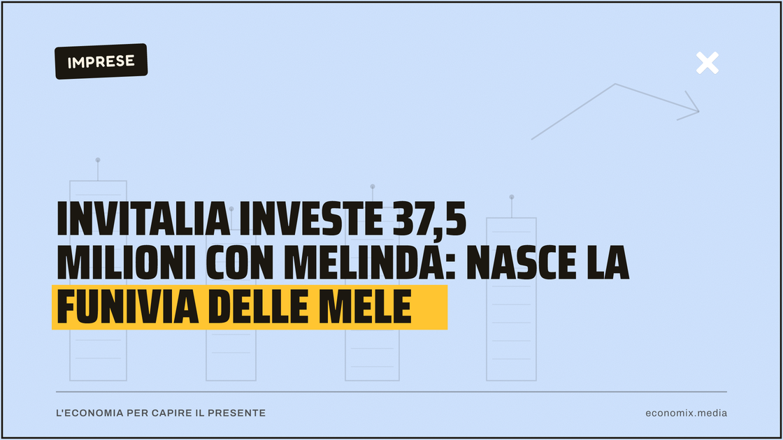 Invitalia investe 37,5 milioni con Melinda: nasce la funivia delle mele: immagine in evidenza per Economix