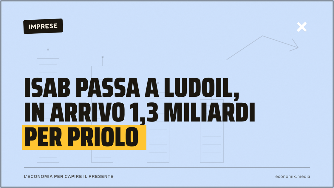 Isab passa a Ludoil, in arrivo 1,3 miliardi per Priolo: immagine in evidenza per Economix