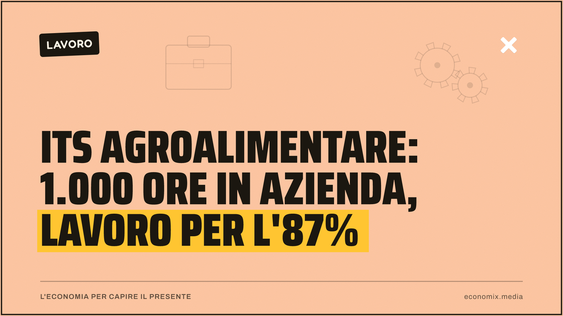 ITS agroalimentare: 1.000 ore in azienda, lavoro per l'87%: immagine in evidenza per Economix