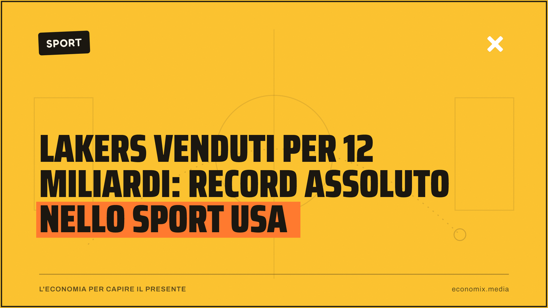 Lakers venduti per 12 miliardi: record assoluto nello sport USA: immagine in evidenza per Economix