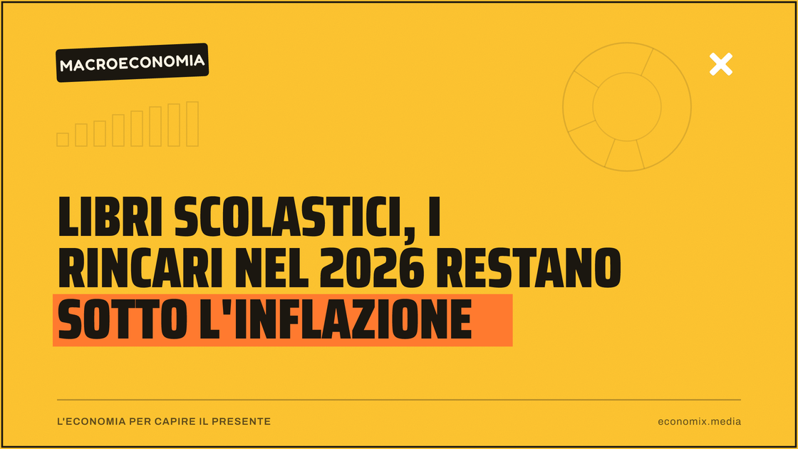 Libri scolastici, i rincari nel 2026 restano sotto l'inflazione: immagine in evidenza per Economix