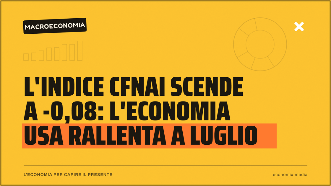 L'indice Cfnai scende a -0,08: l'economia Usa rallenta a luglio: immagine in evidenza per Economix
