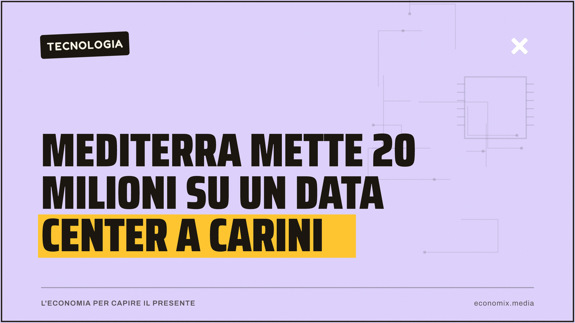 Mediterra mette 20 milioni su un data center a Carini: immagine in evidenza per Economix
