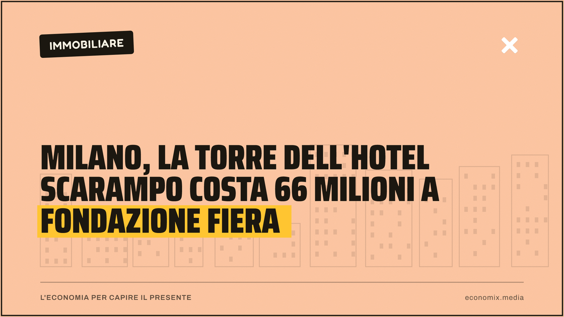Milano, la torre dell'Hotel Scarampo costa 66 milioni a Fondazione Fiera: immagine in evidenza per Economix