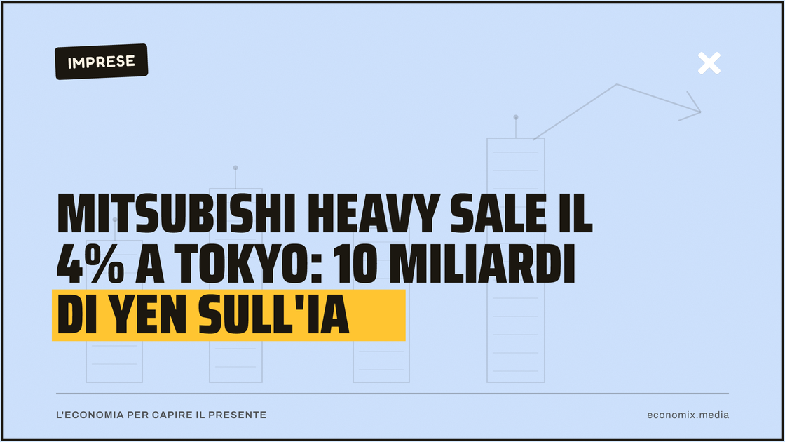 Mitsubishi Heavy sale il 4% a Tokyo: 10 miliardi di yen sull'IA: immagine in evidenza per Economix