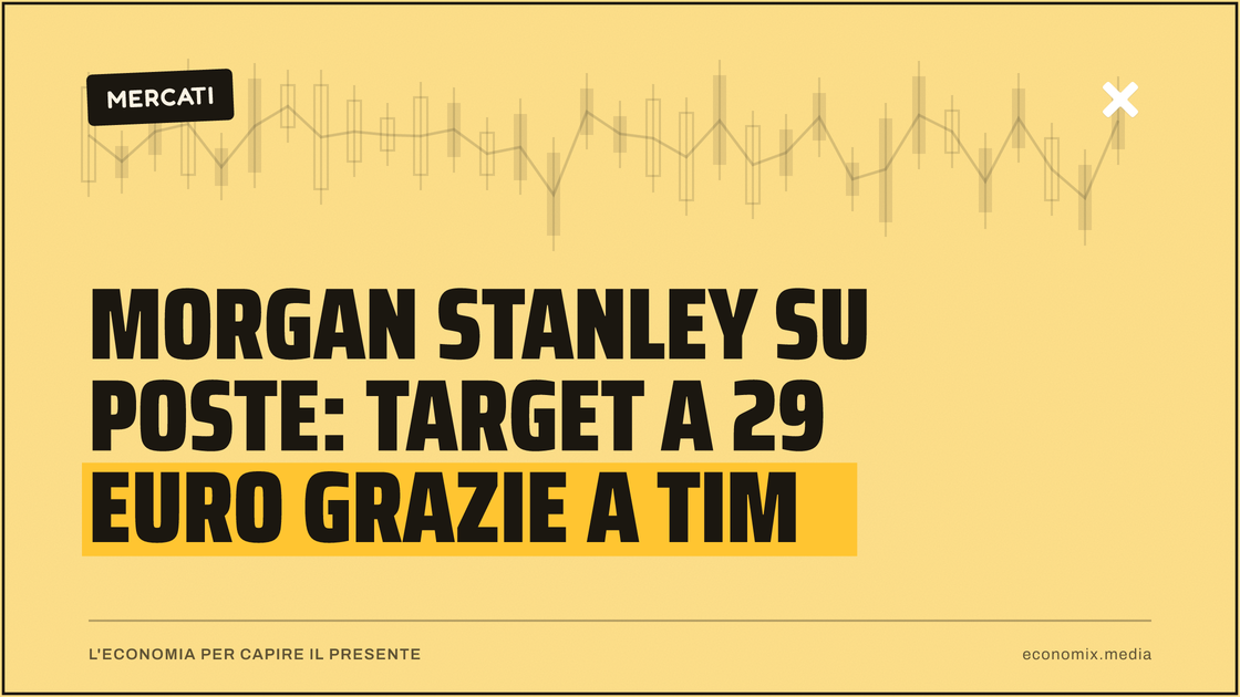 Morgan Stanley su Poste: target a 29 euro grazie a TIM: immagine in evidenza per Economix