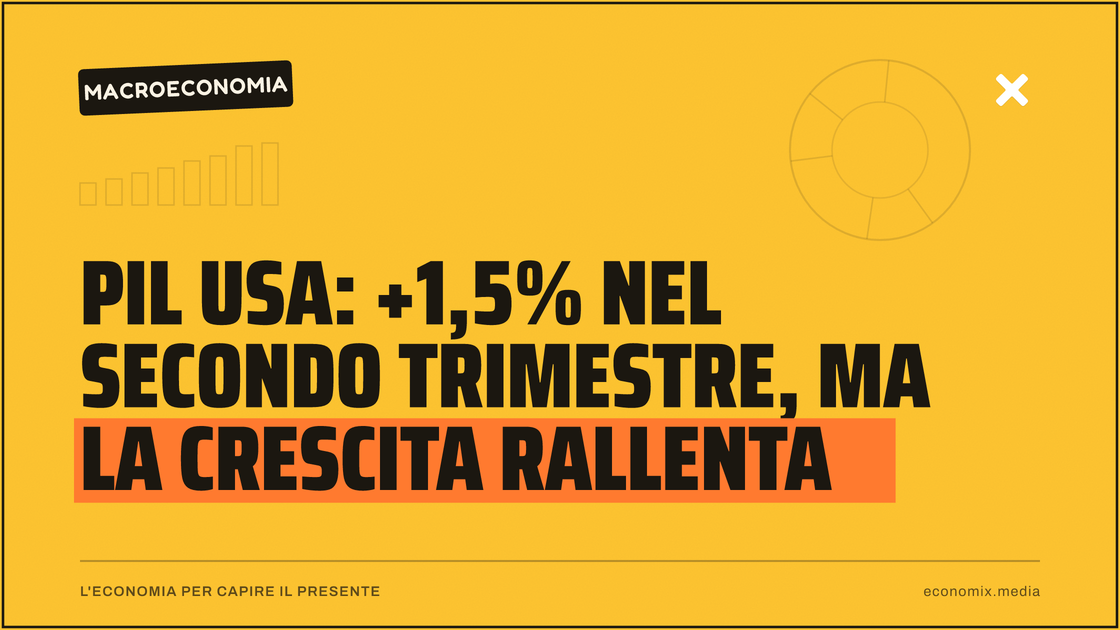 Pil Usa: +1,5% nel secondo trimestre, ma la crescita rallenta: immagine in evidenza per Economix