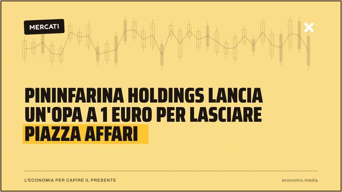 Pininfarina Holdings lancia un'Opa a 1 euro per lasciare Piazza Affari: immagine in evidenza per Economix