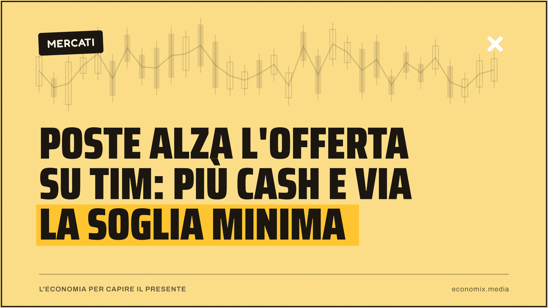 Poste alza l'offerta su Tim: più cash e via la soglia minima: immagine in evidenza per Economix