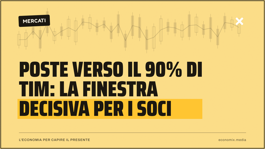 Poste verso il 90% di Tim: la finestra decisiva per i soci: immagine in evidenza per Economix