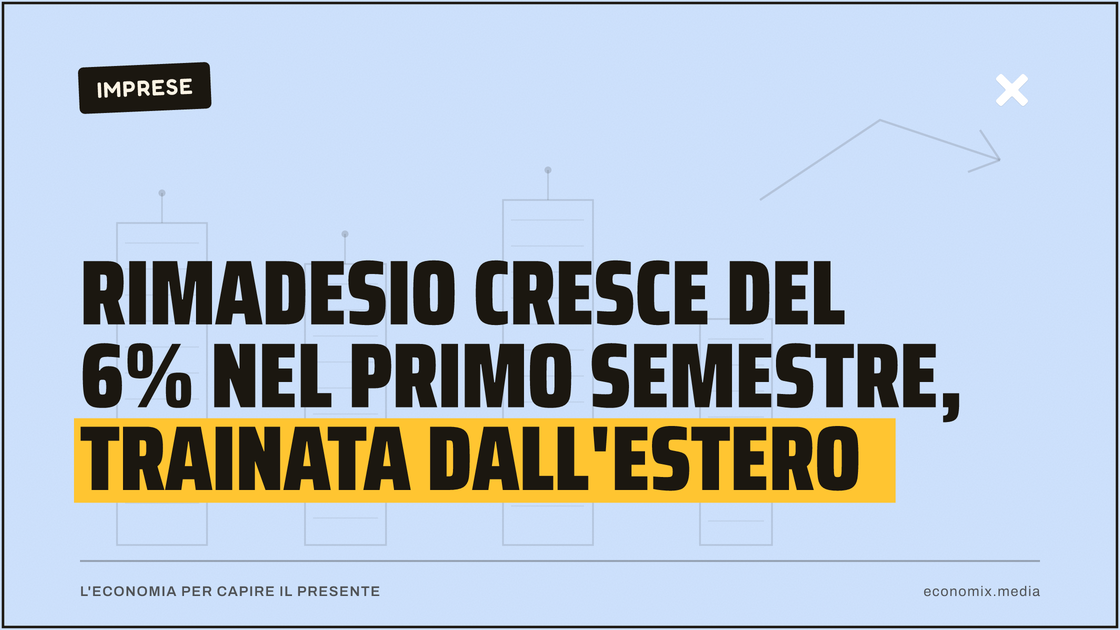 Rimadesio cresce del 6% nel primo semestre, trainata dall'estero: immagine in evidenza per Economix