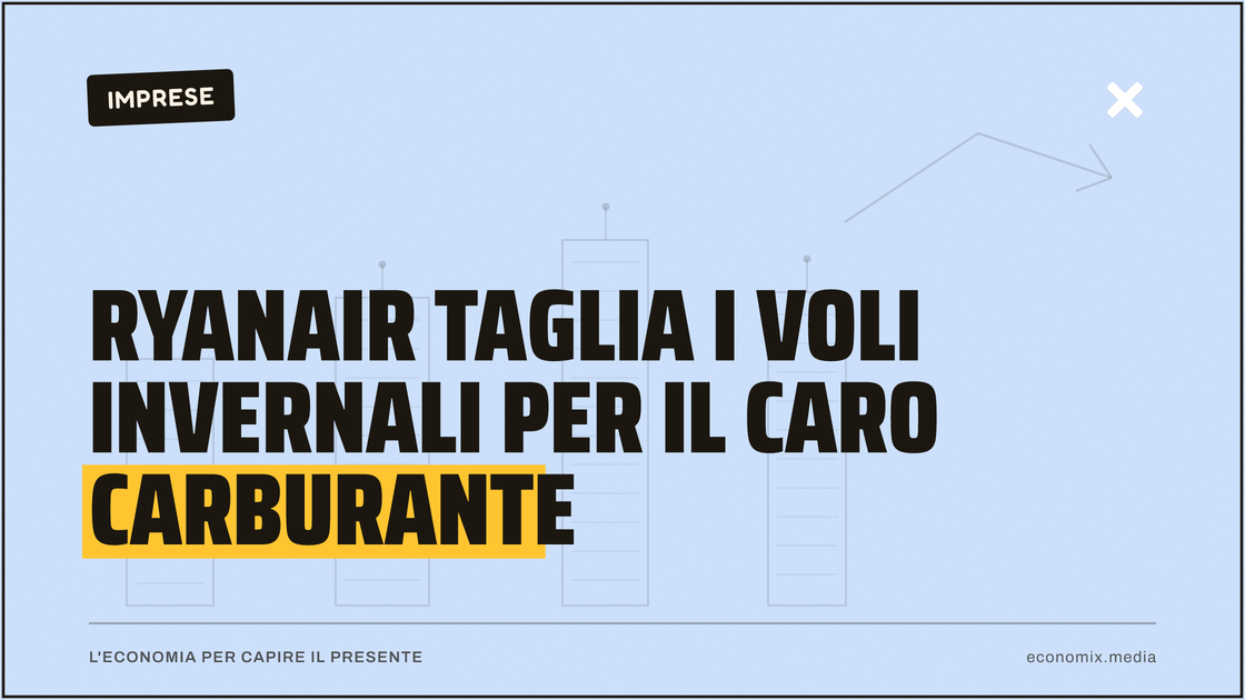 Ryanair taglia i voli invernali per il caro carburante: immagine in evidenza per Economix