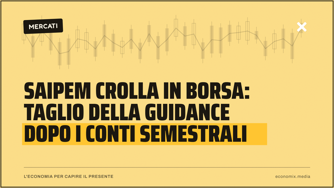 Saipem crolla in Borsa: taglio della guidance dopo i conti semestrali: immagine in evidenza per Economix