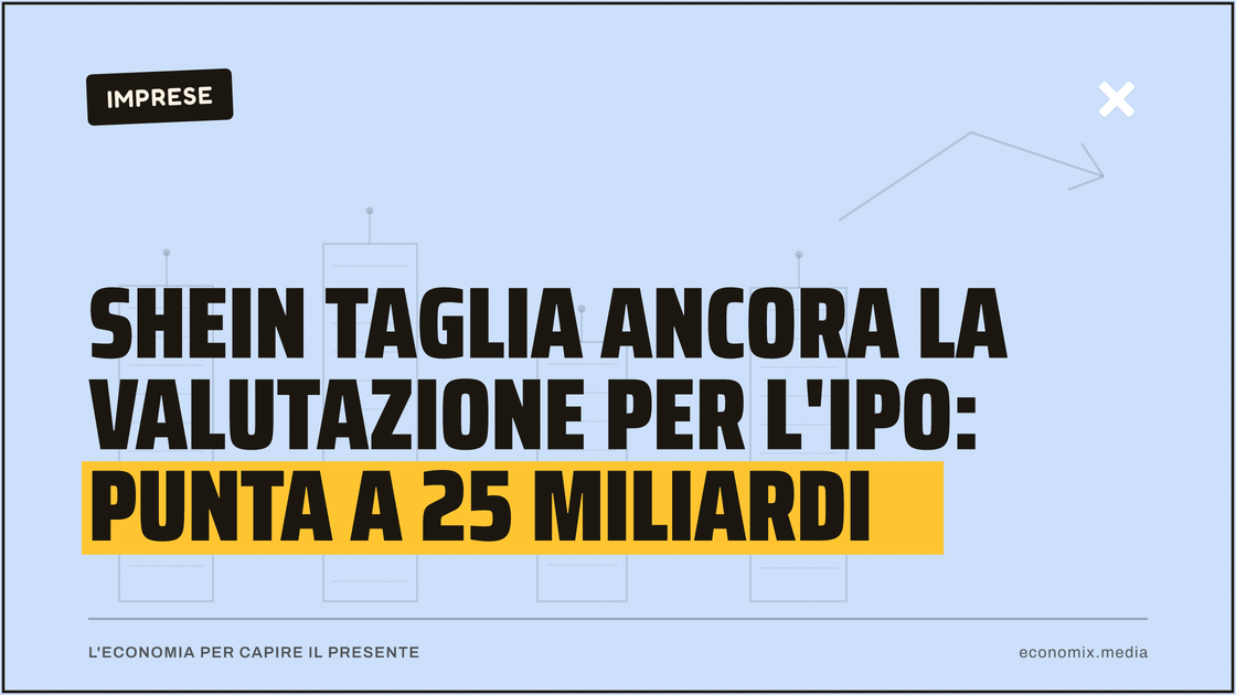 Shein taglia ancora la valutazione per l'Ipo: punta a 25 miliardi: immagine in evidenza per Economix