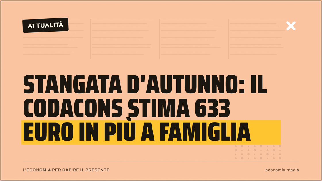 Stangata d'autunno: il Codacons stima 633 euro in più a famiglia: immagine in evidenza per Economix