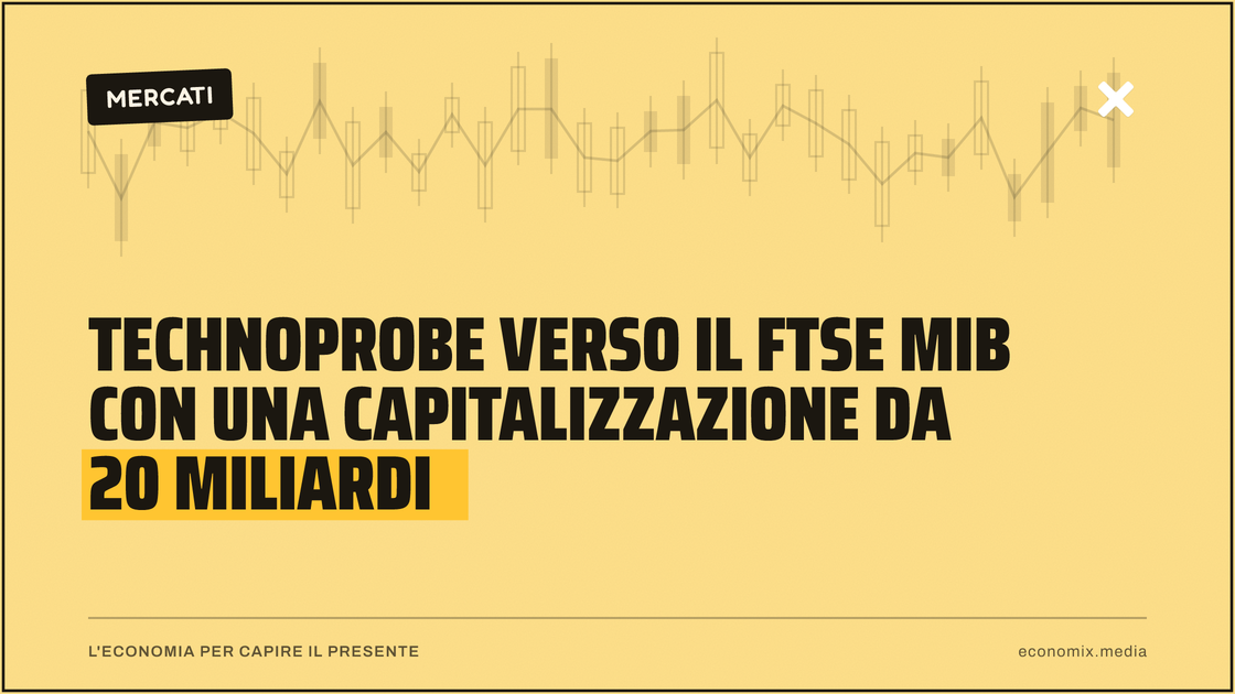 Technoprobe verso il Ftse Mib con una capitalizzazione da 20 miliardi: immagine in evidenza per Economix
