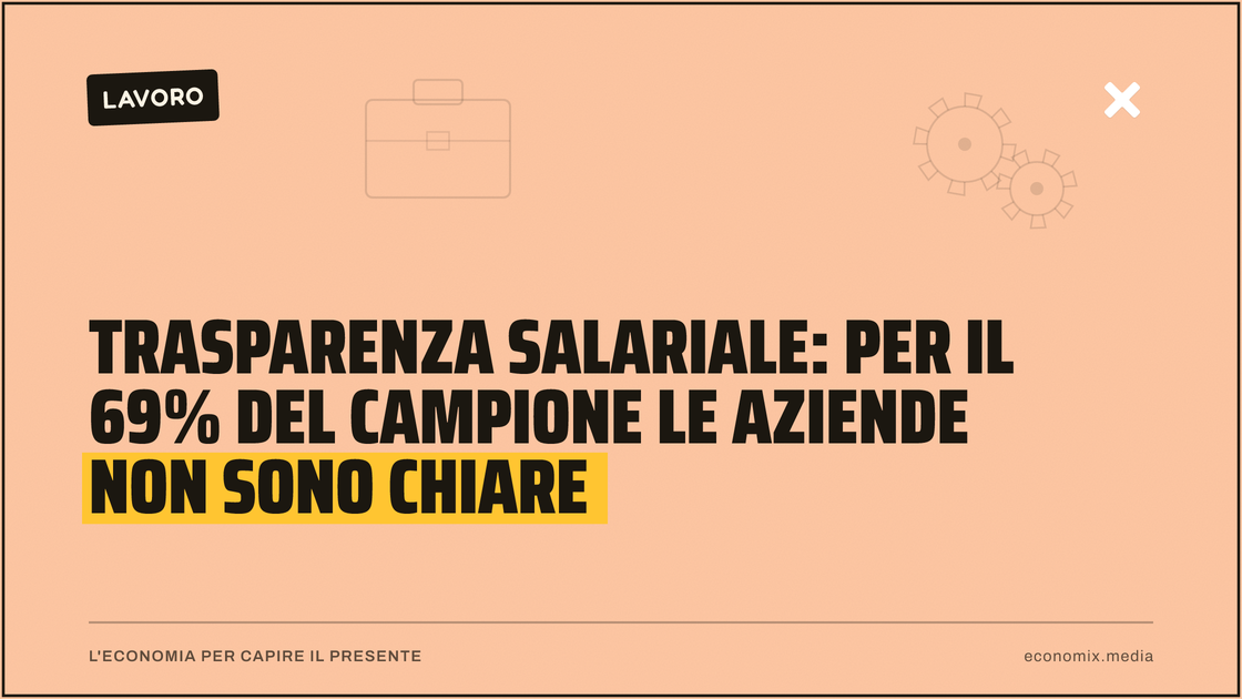 Trasparenza salariale: per il 69% del campione le aziende non sono chiare: immagine in evidenza per Economix