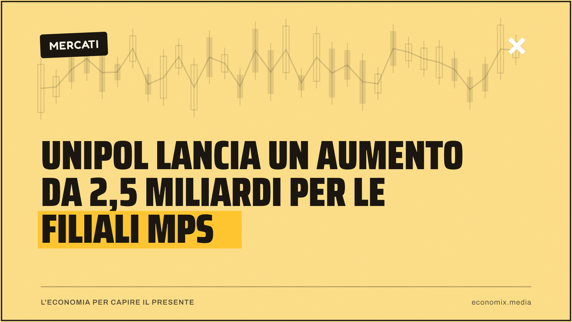 Unipol lancia un aumento da 2,5 miliardi per le filiali Mps: immagine in evidenza per Economix