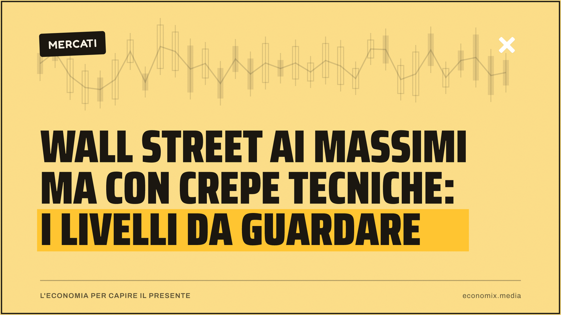 Wall Street ai massimi ma con crepe tecniche: i livelli da guardare: immagine in evidenza per Economix